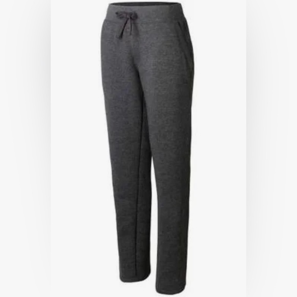 Champion Gray Women’s Sweatpants Powerblend Pants, C Logo Color:granite Heather - Picture 3 of 5